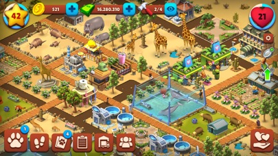 Zoo Island: Wild Family Park iOS Mod IPA screenshot 3 - iOS game interface