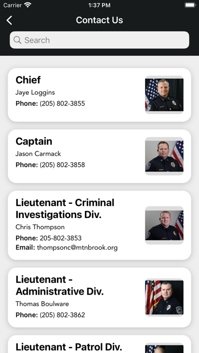 Mountain Brook PD Screenshot