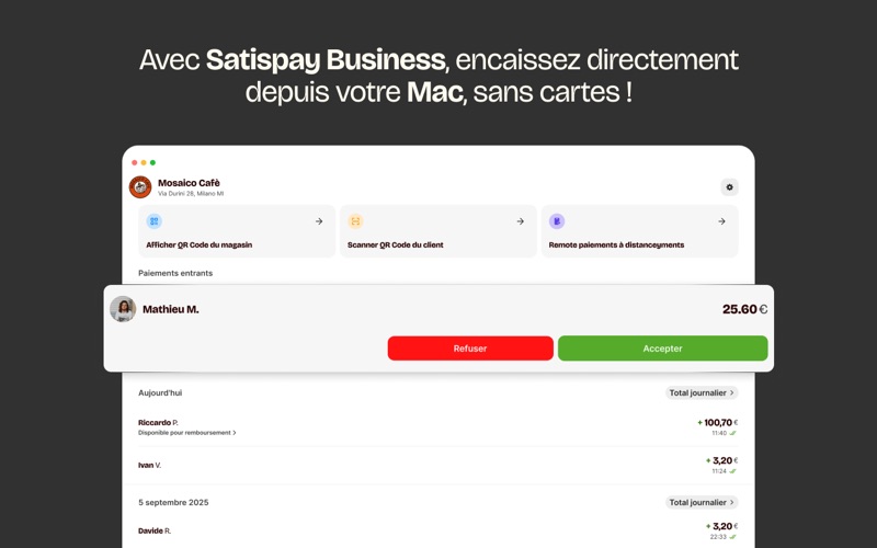 Screenshot #1 pour Satispay Business