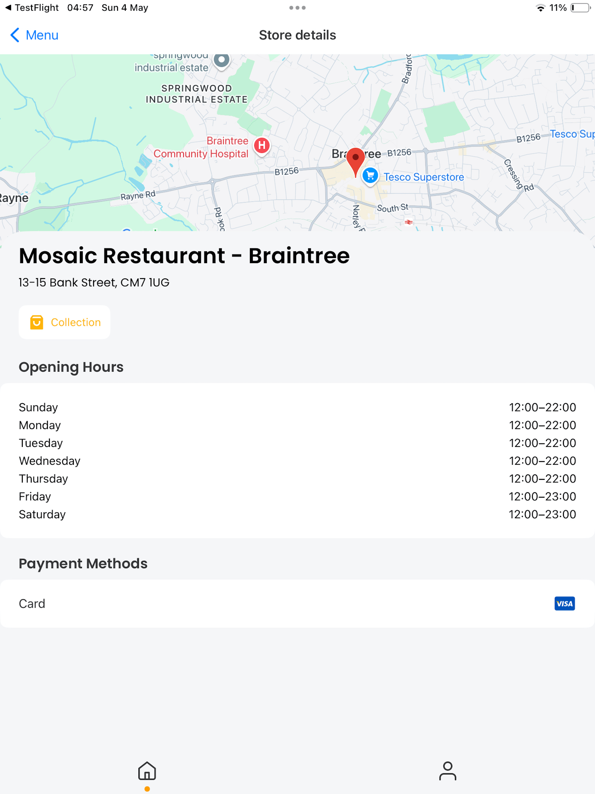 Mosaic Restaurant - Braintree