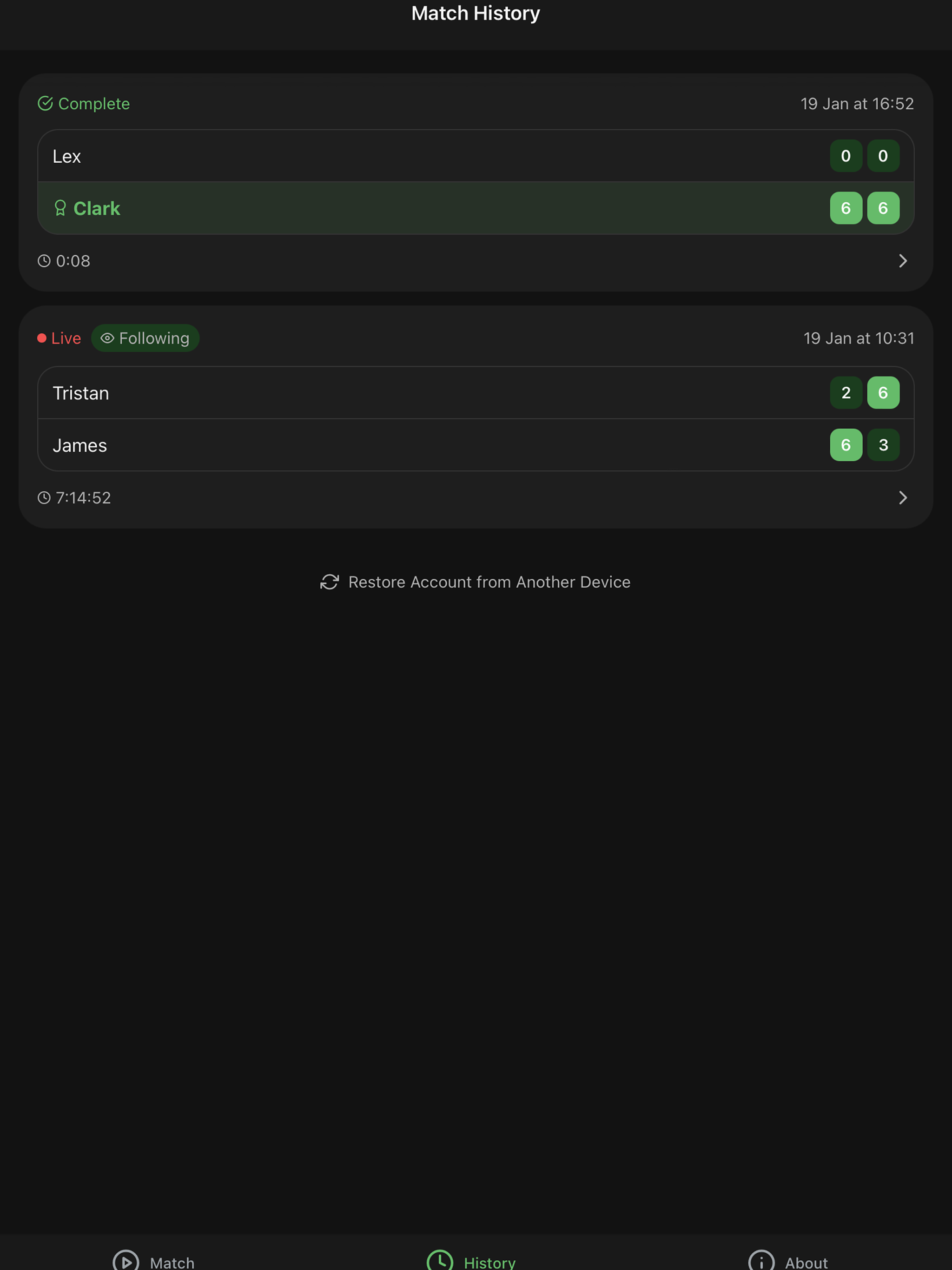 TennisLiveScore