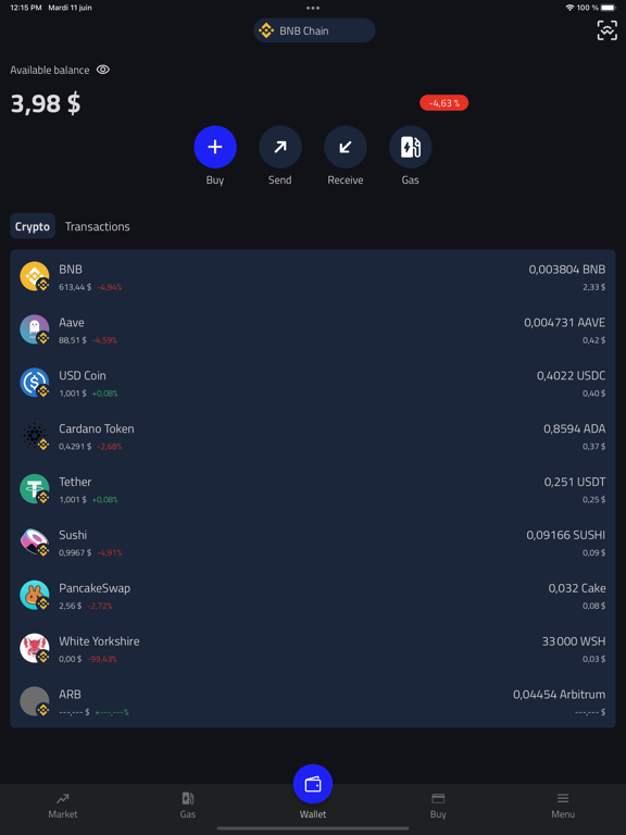 Screenshot #5 pour BNB Gas Wallet
