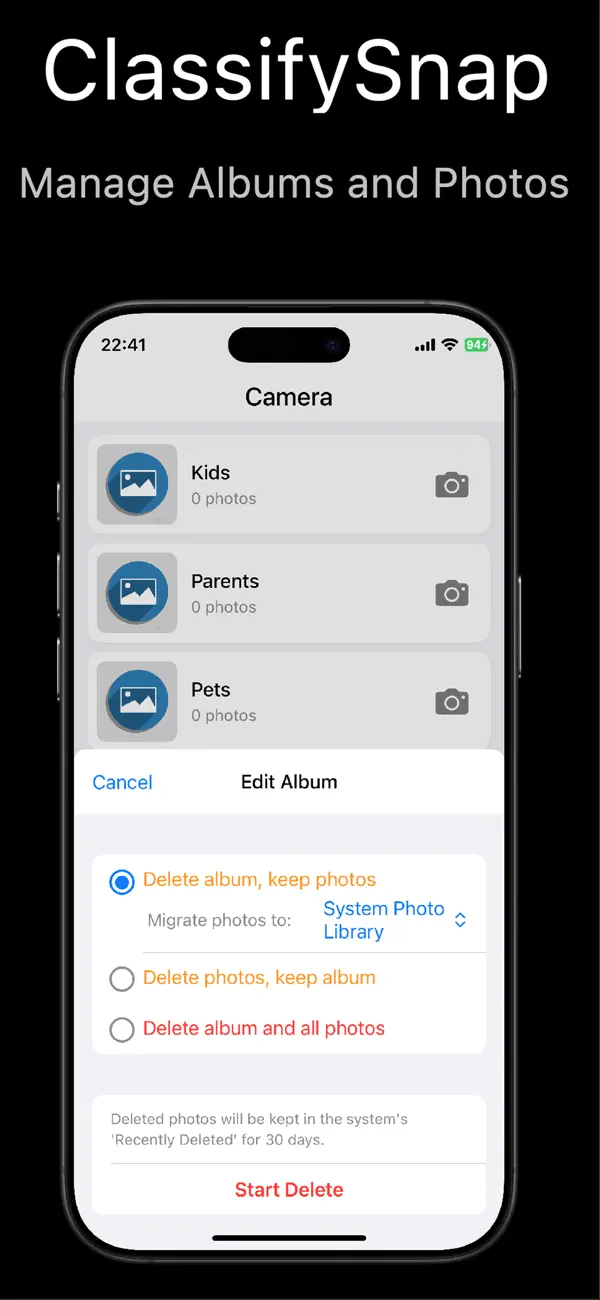 #5. ClassifySnap-ClassifyCamera (iOS) 由: Wuhan East Lake New Technology Development Zone Fugee Digital Studio (Individual ly Owned Busines)