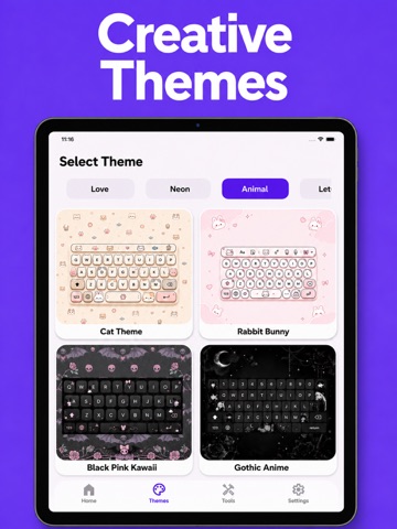Custom Keyboard Fonts & Themes iPad screenshot