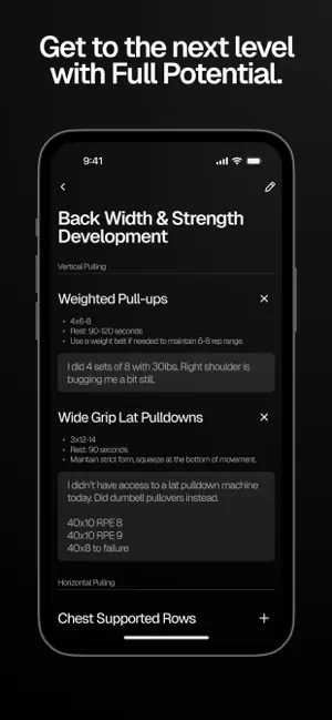 Full Potential: Workout Plans screenshot 3