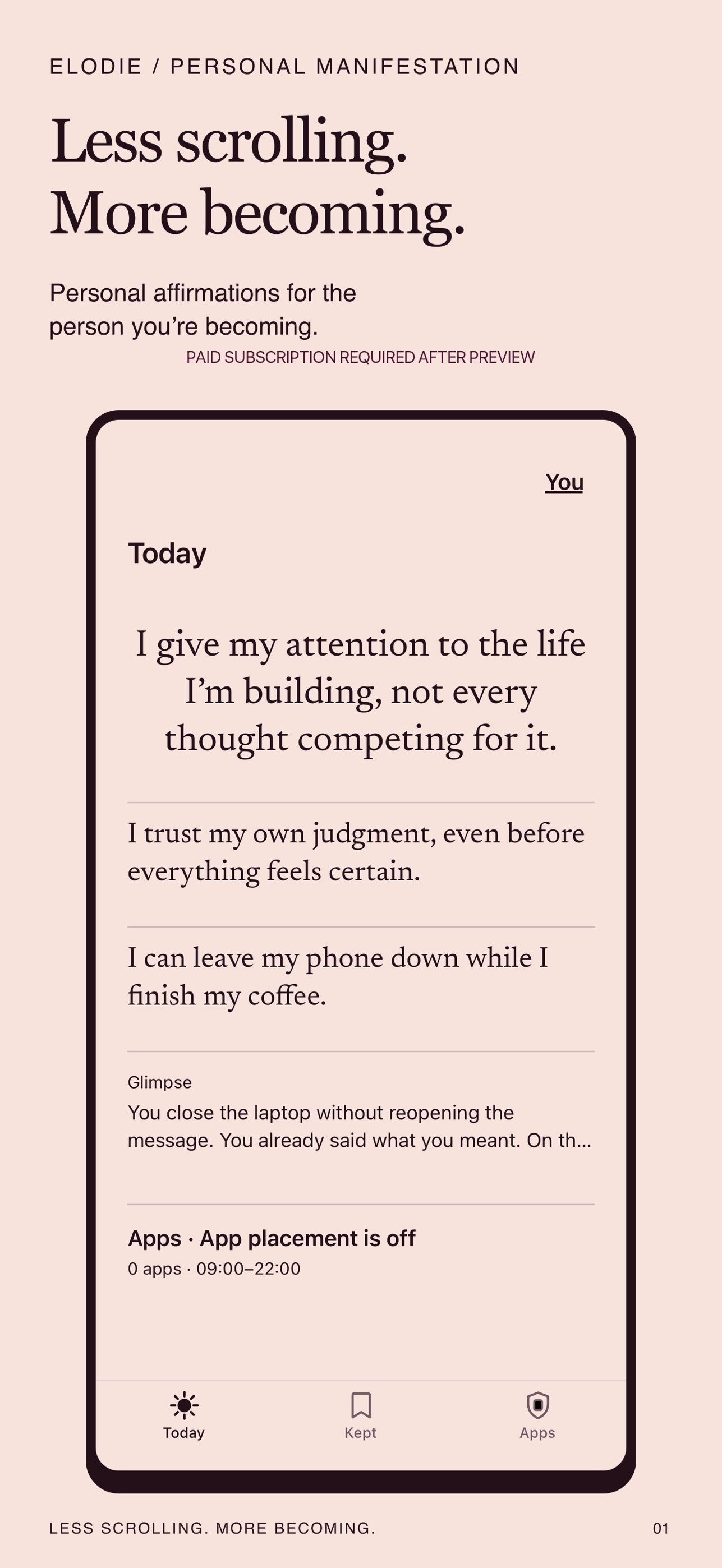 Screenshot 1 of Elodie: Manifest Your Future