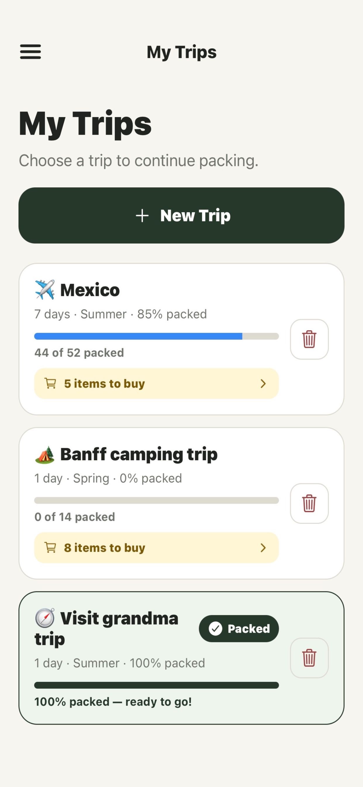 Screenshot 2 of AllPacked: Pack & Travel