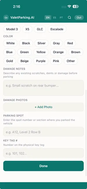 Ticketless Valet screenshot 4