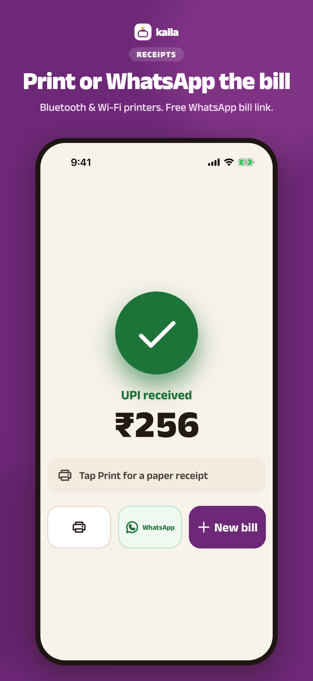 Screenshot 1 of Kalla: Billing & Khata POS