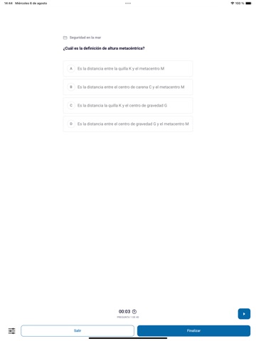 FormaTest PY Patrón de Yate iPad screenshot