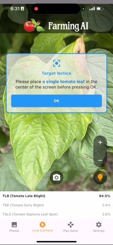Tomato Disease Diagnosis screenshot