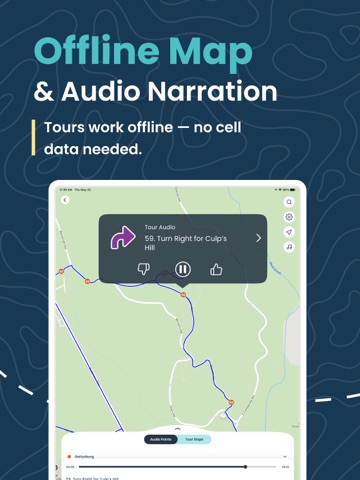 Gettysburg Battlefield Tours iPad screenshot