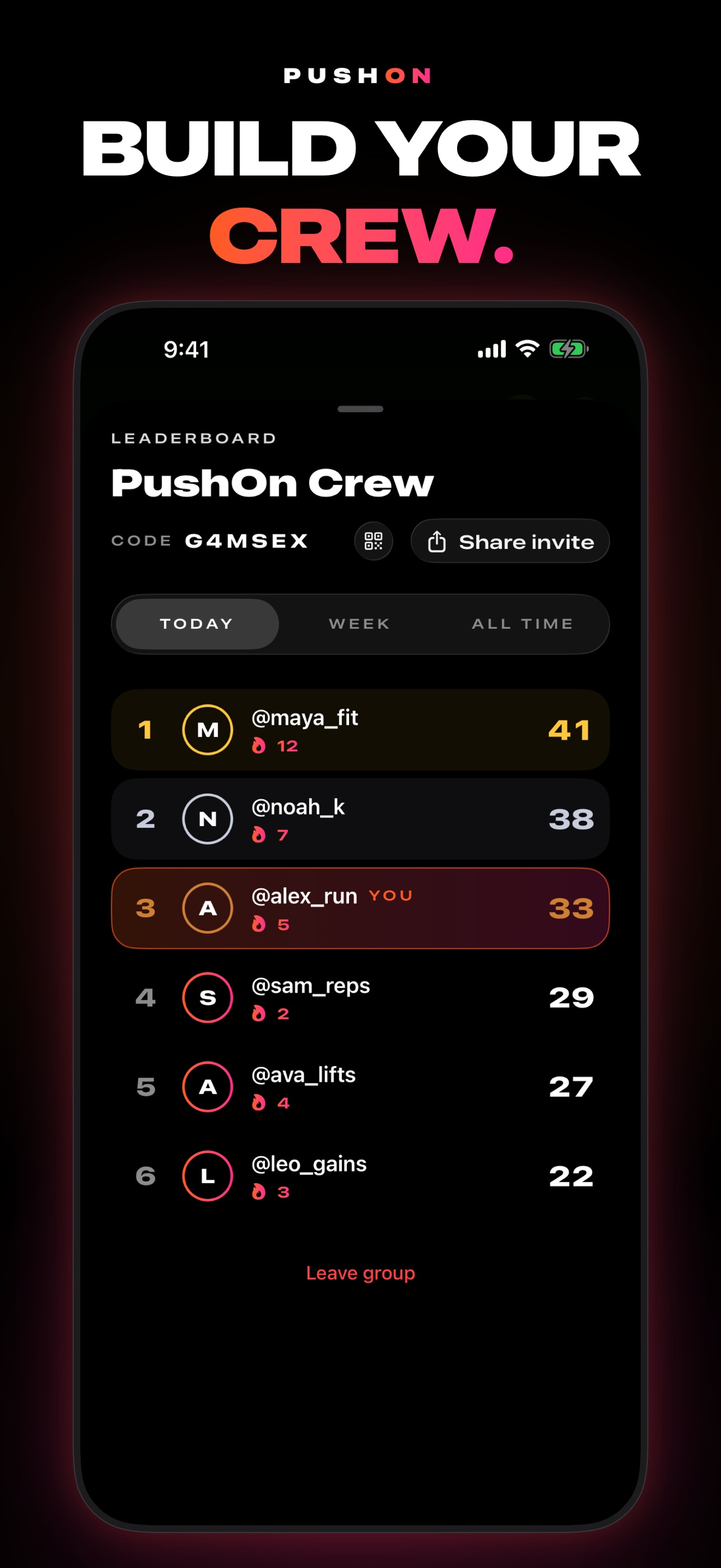 Screenshot 4 of PushOn: Pushup Counter & Coach