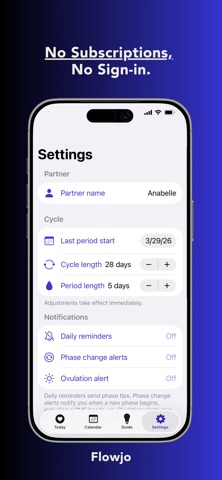 Flowjo Track Her Cycle screenshot