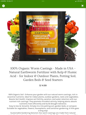 Kings Bay Naturals iPad screenshot