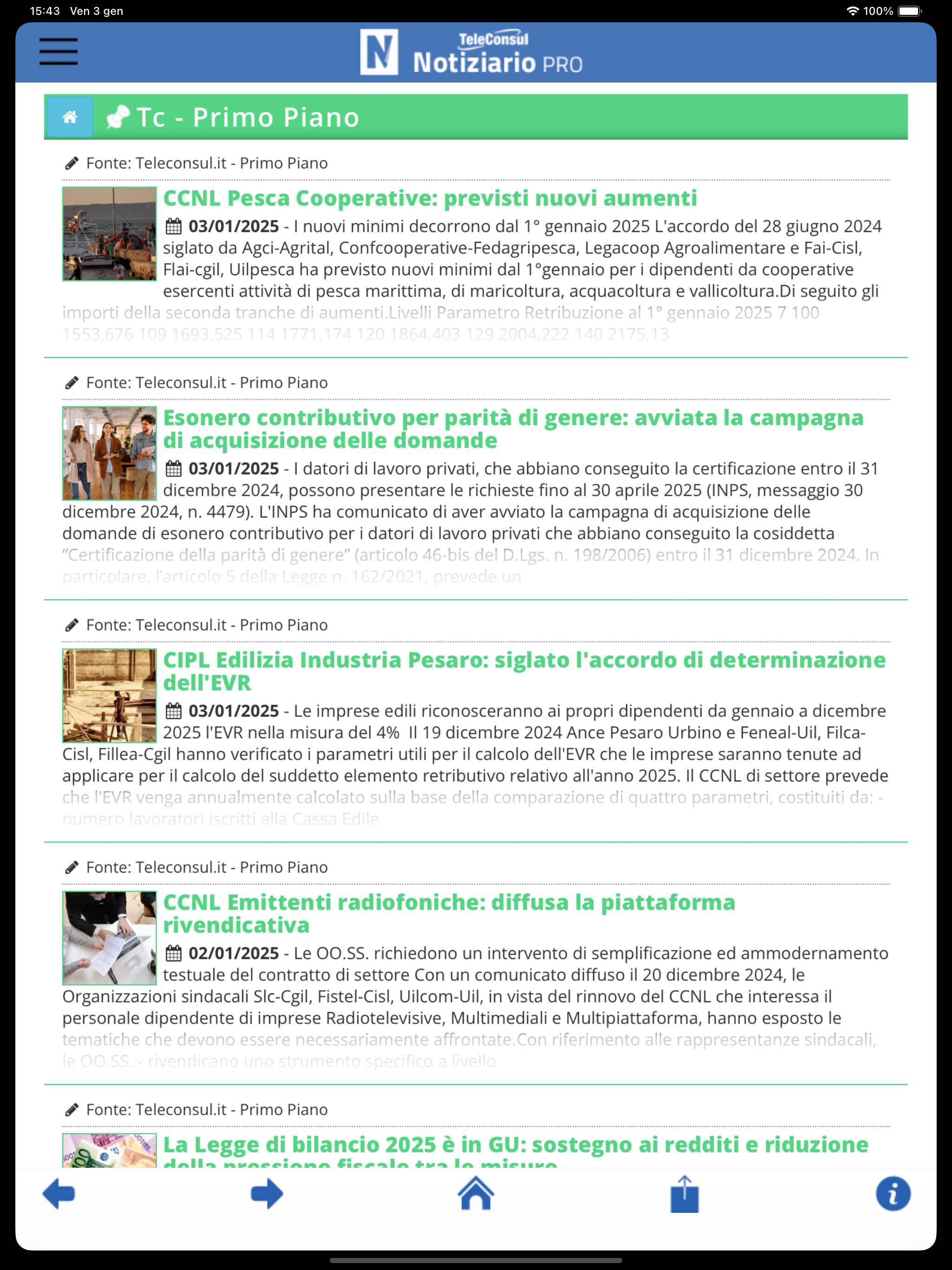 Notiziario PRO Mobile