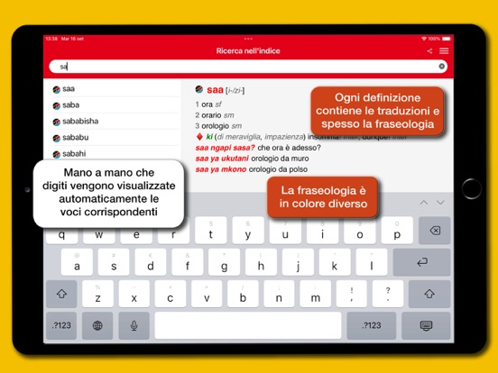 Screenshot #6 pour Dizionario Swahili Hoepli