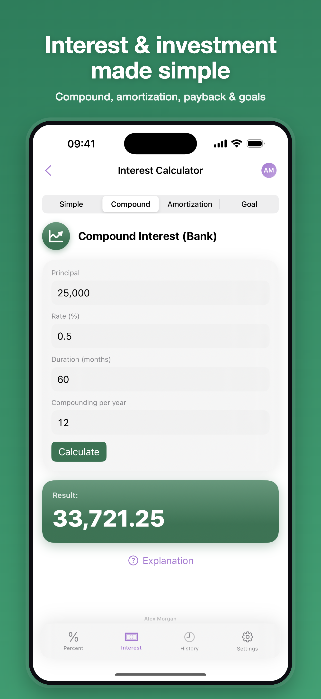 Percent & Finance Calc Pro screenshot 2