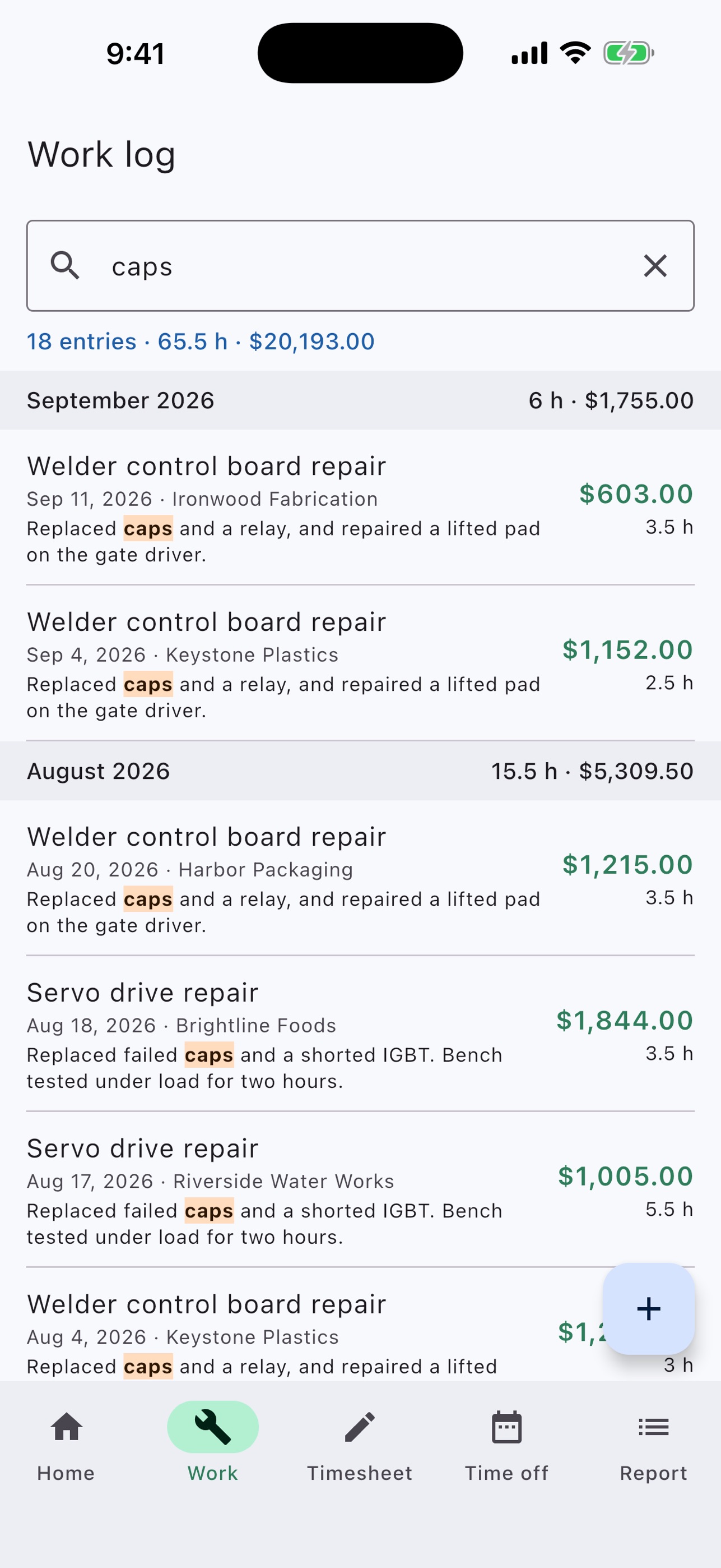 Screenshot 6 of My Work Tracker