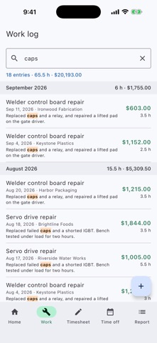 My Work Tracker screenshot 6