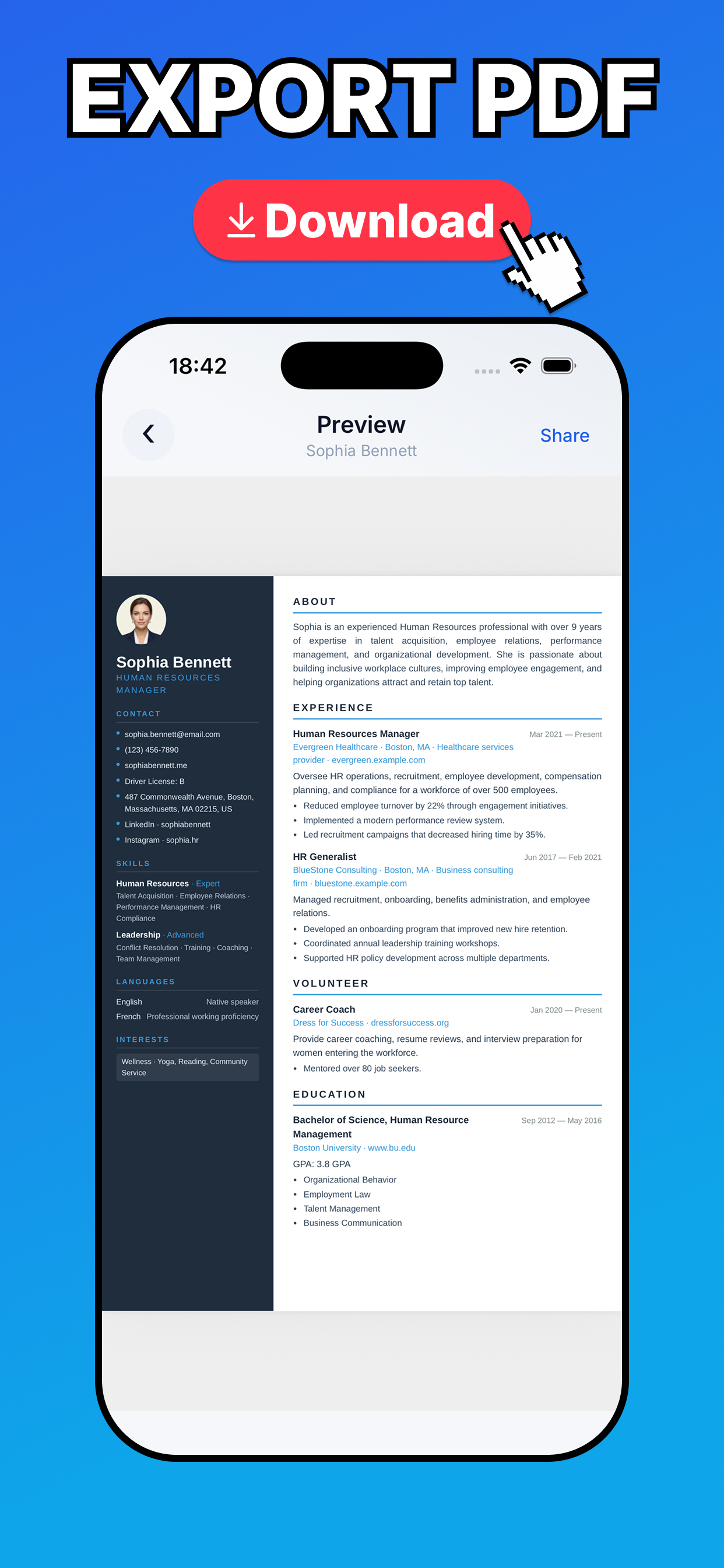 Resume Builder - MasterCV screenshot 4