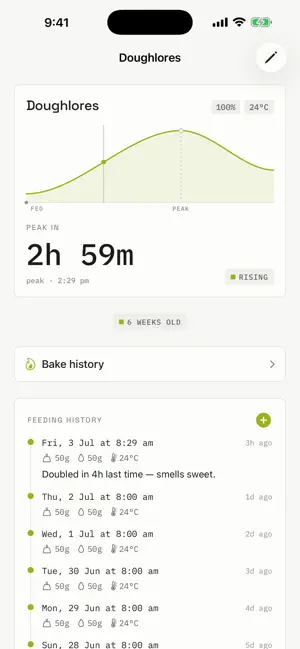 Autolyse: Sourdough Tracker screenshot 1