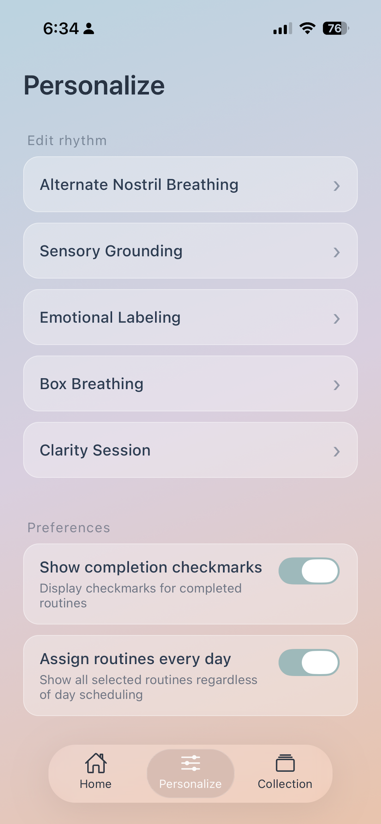 Chaperone: Daily Calm screenshot 5