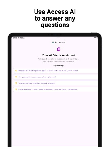 IRATA Level 1 Flashcards iPad screenshot