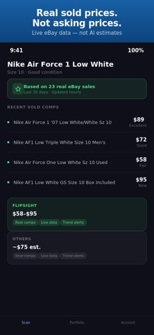 Flipsight: Resale Scanner screenshot