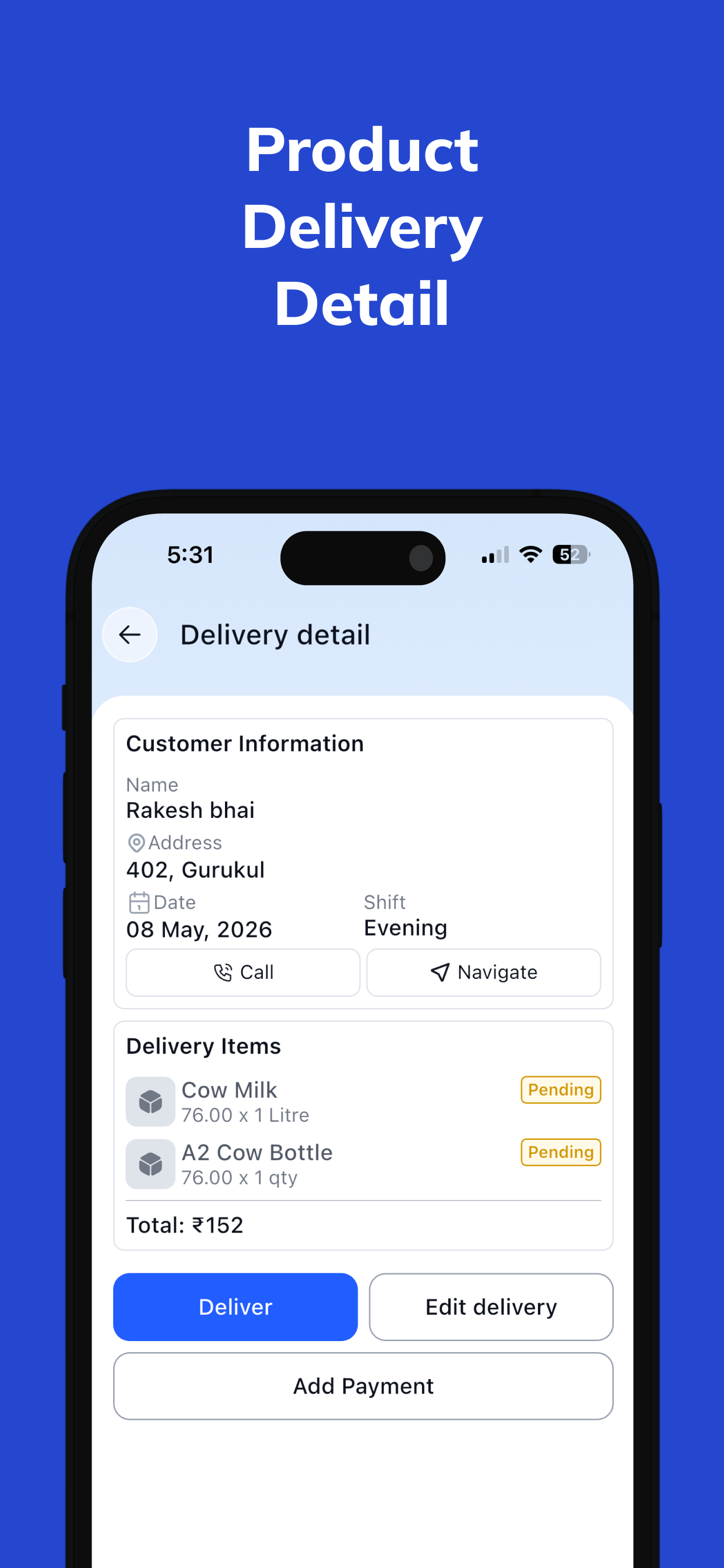 Milkmate - Delivery screenshot 4