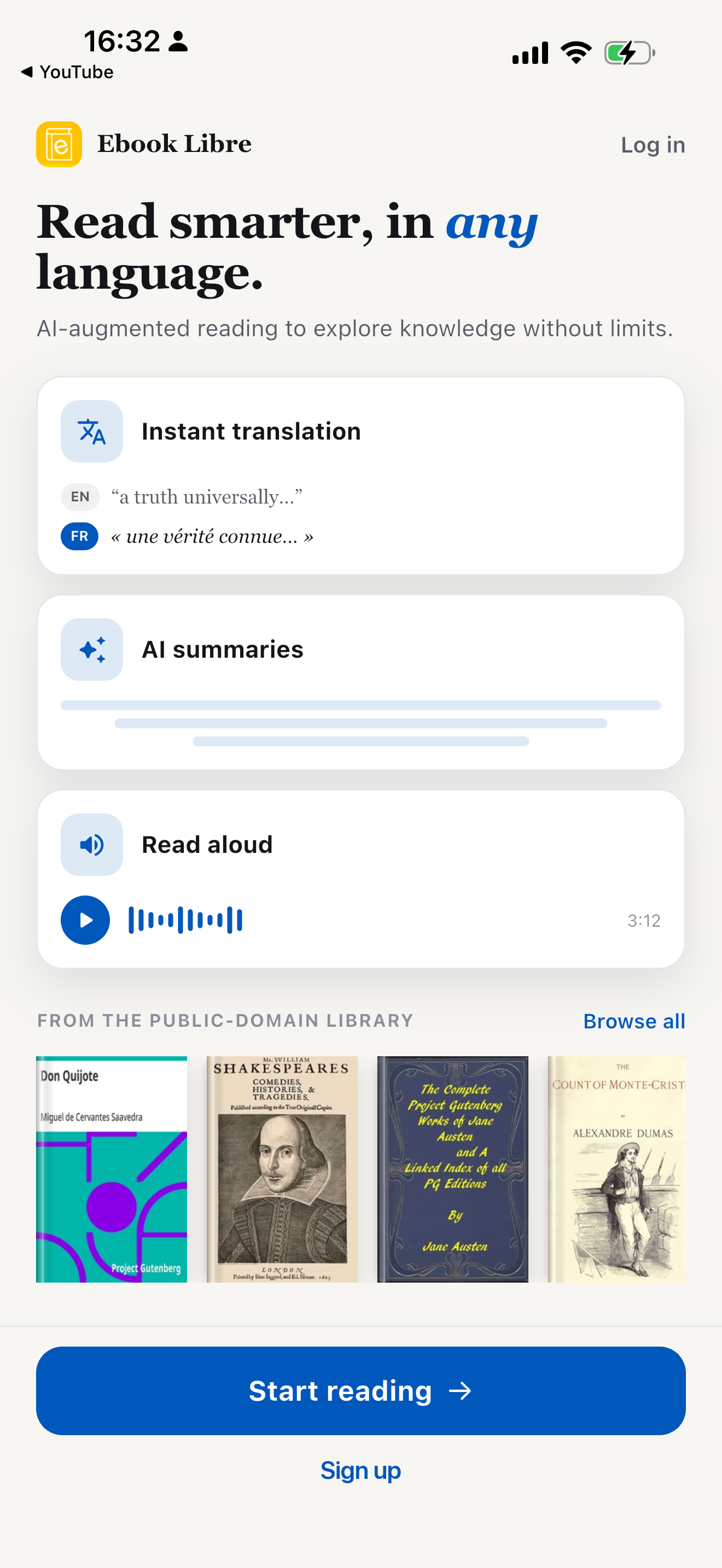 EBook Libre: Reader & Audio