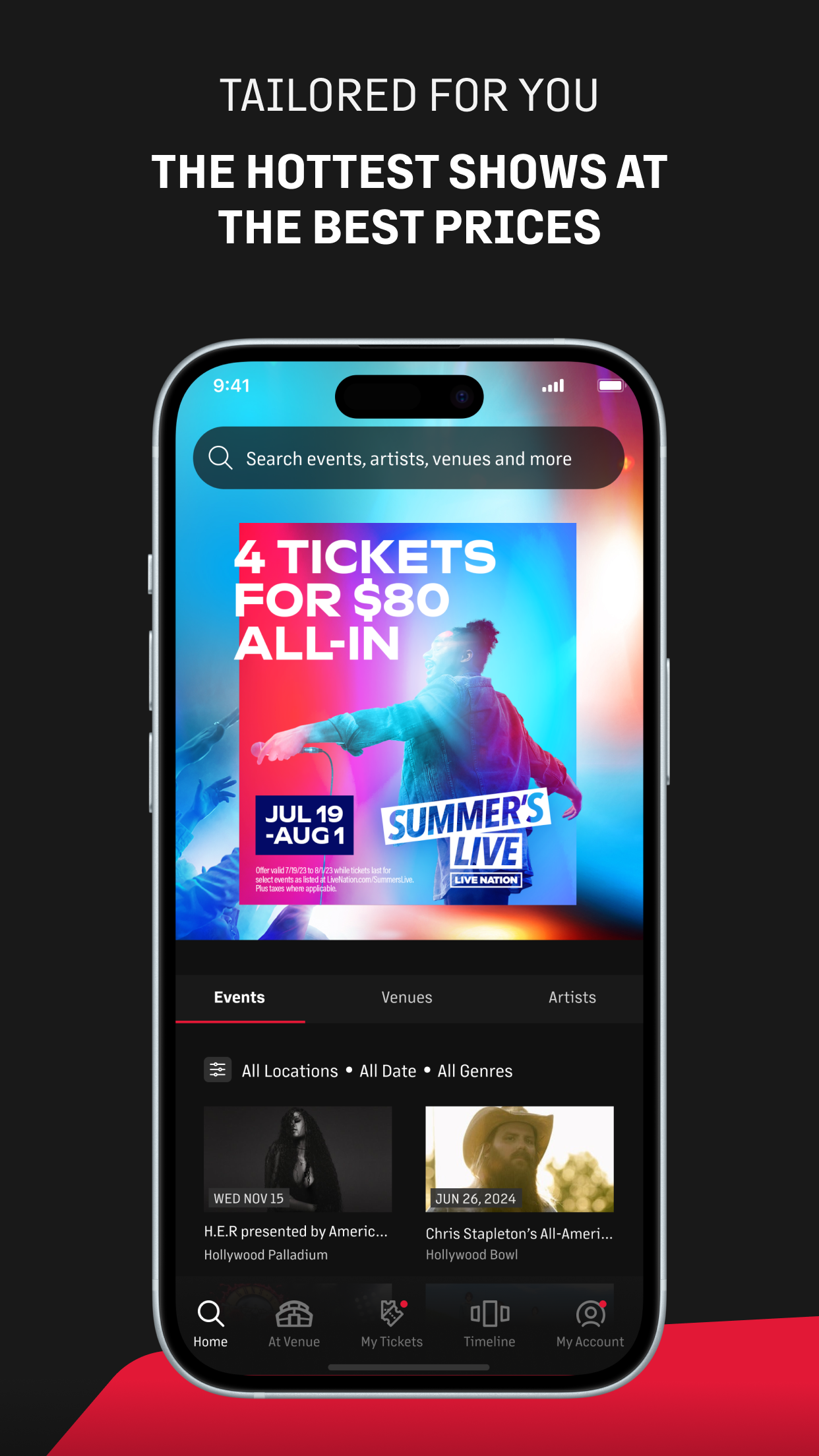 Live Nation – For Concert Fans screenshot 2