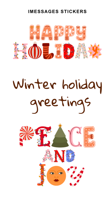 Screenshot #1 pour Winter Holidays Greetings