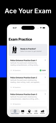 Police Exam Prep App Screenshot 1 of 8