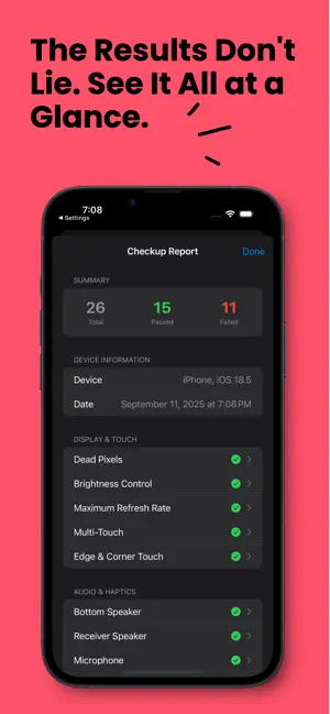 DeepCheck: The iPhone Report screenshot 3