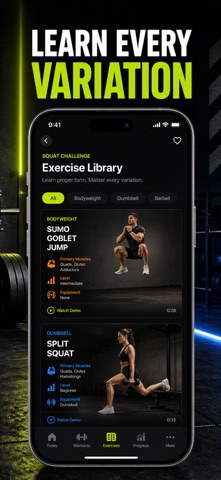 Squat Challenge: 30-Day Plan Screenshot 6 of 10