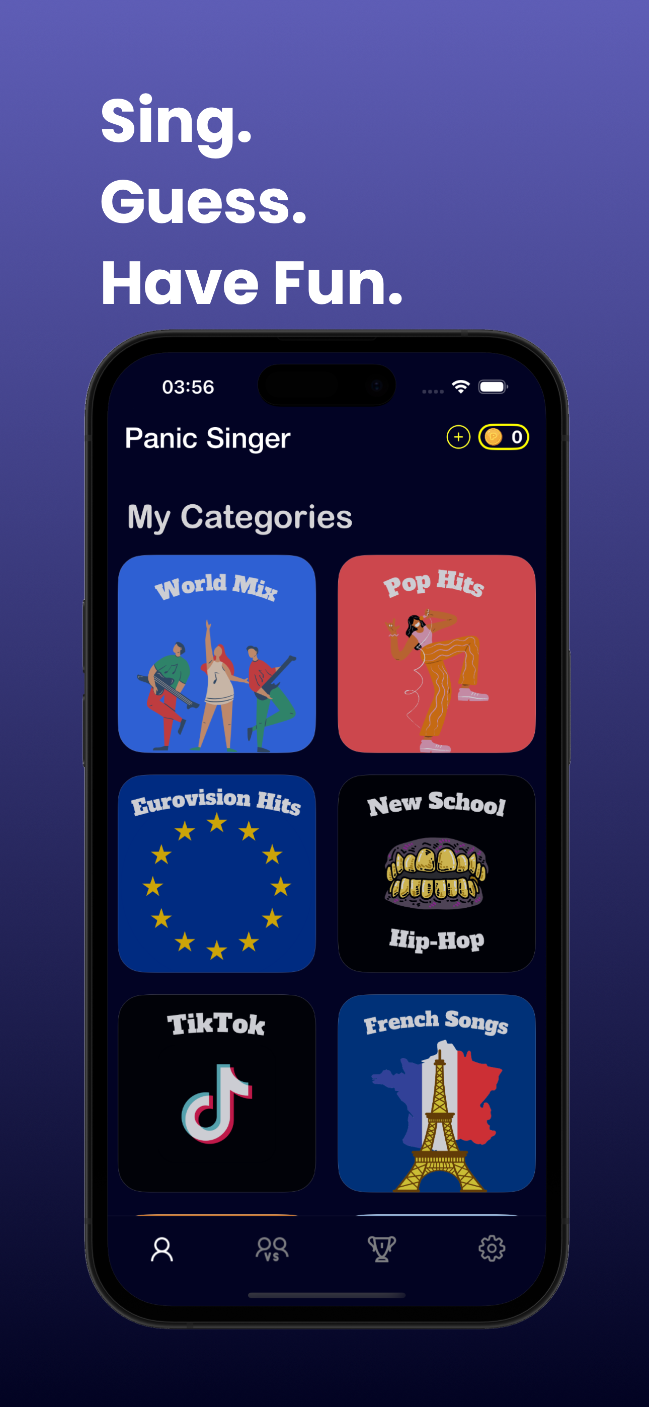Panic Singer - Music Trivia