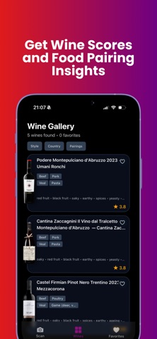 WineScore: AI Scan Menu & Pair Screenshot 4 of 7