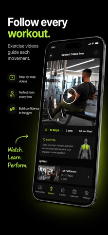 Brink: AI Workout & Macros iPhone screenshot