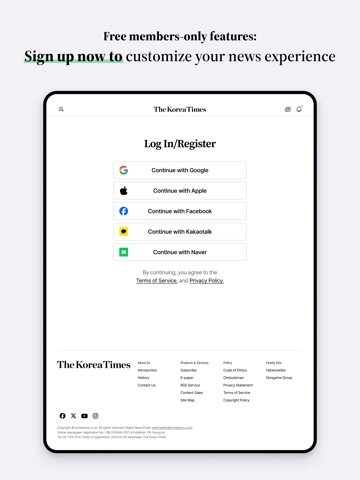The Korea Times iPad screenshot 7