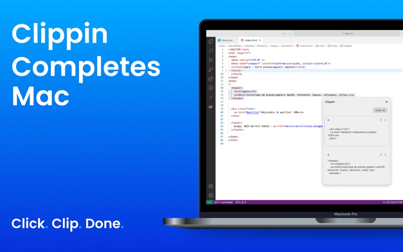 Clippin – Clip. Click. Done. screenshot