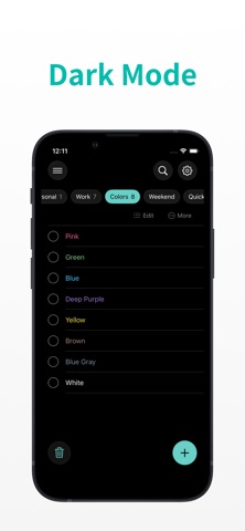 ToDo List Widget & Tabs iPhone screenshot
