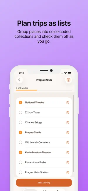 TravelMap: Places Checklist screenshot 2