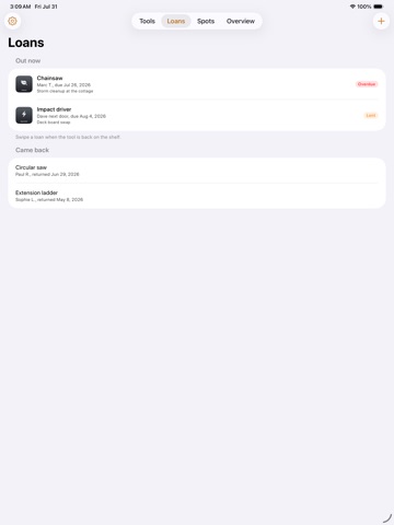 ToolCrib: Tool Inventory iPad screenshot