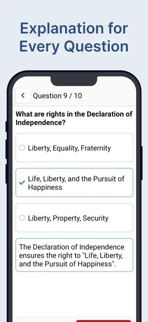US Citizenship Practice Test screenshot 1