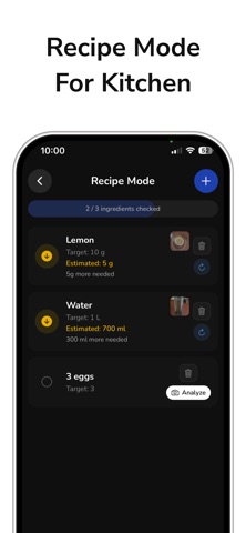 Scale For Grams - AI Estimate iPhone screenshot