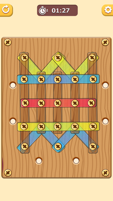 Wood Nut Bolt Screw Puzzle Screenshot