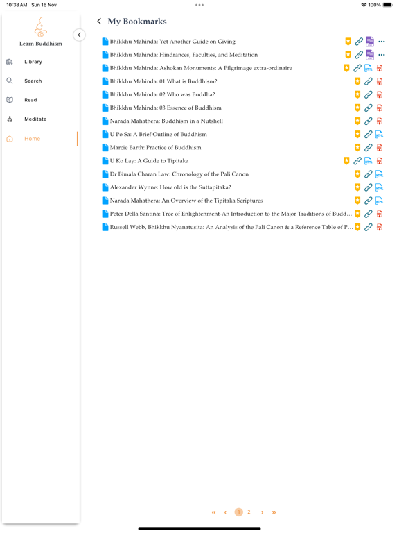Learn Buddhism iPad screenshot 8 - Education app