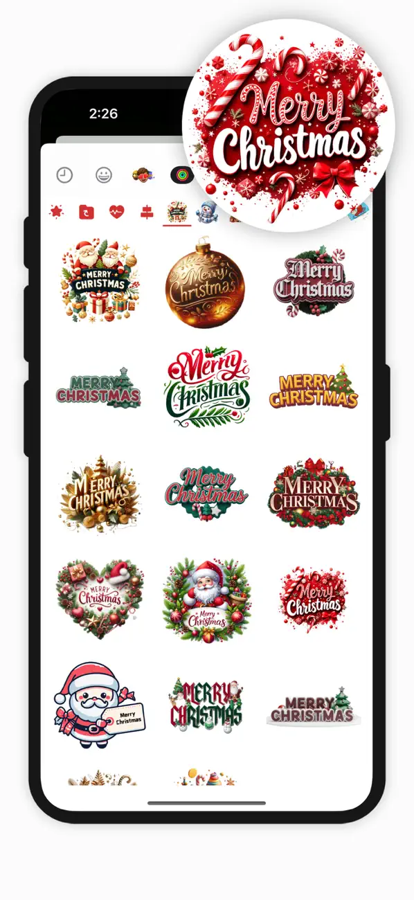 Screenshot #1 pour Christmas Emotions GIF