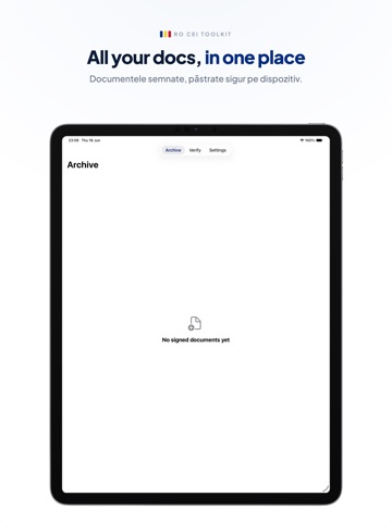 RO CEI Toolkit iPad screenshot
